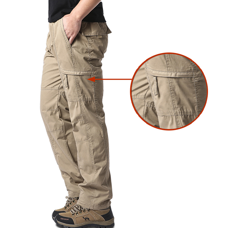 Fishing Pants Waterproof - Hochwertige Herren-Cargohose aus Baumwolle, lässig, mehrere