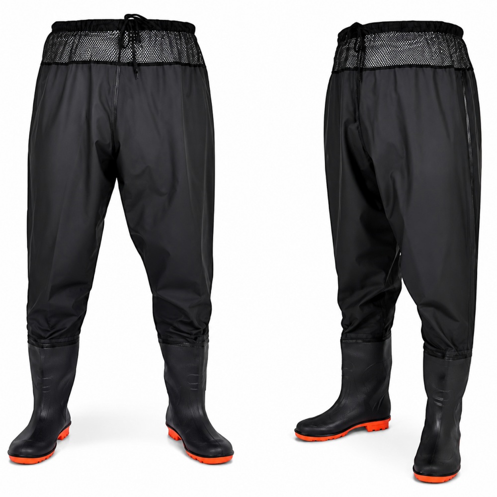 Fishing Pants Waterproof - Hochgeschnittene Angelwathose für Herren und Damen,