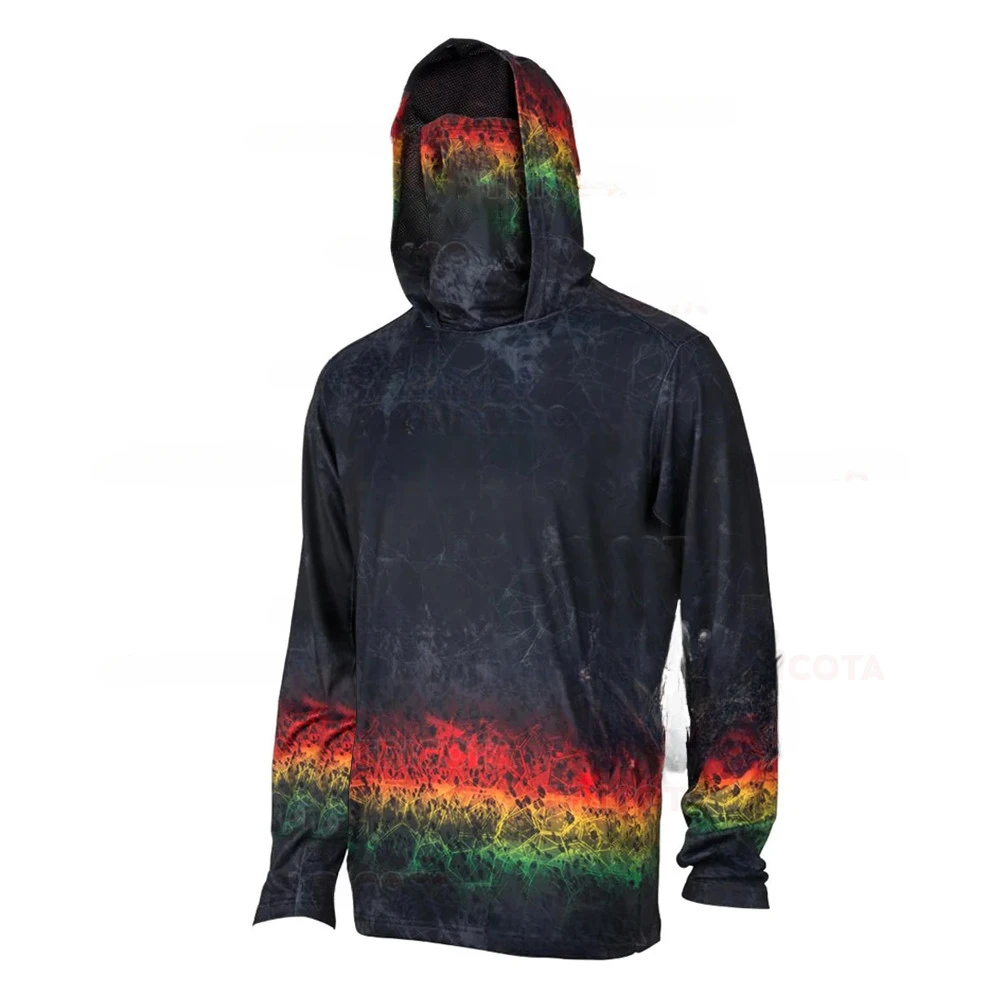Fishing Shirt Uv Protection - Herren-Angel-Hoodie-Shirts mit UPF 50+ Sonnenschutz, langärmelig,