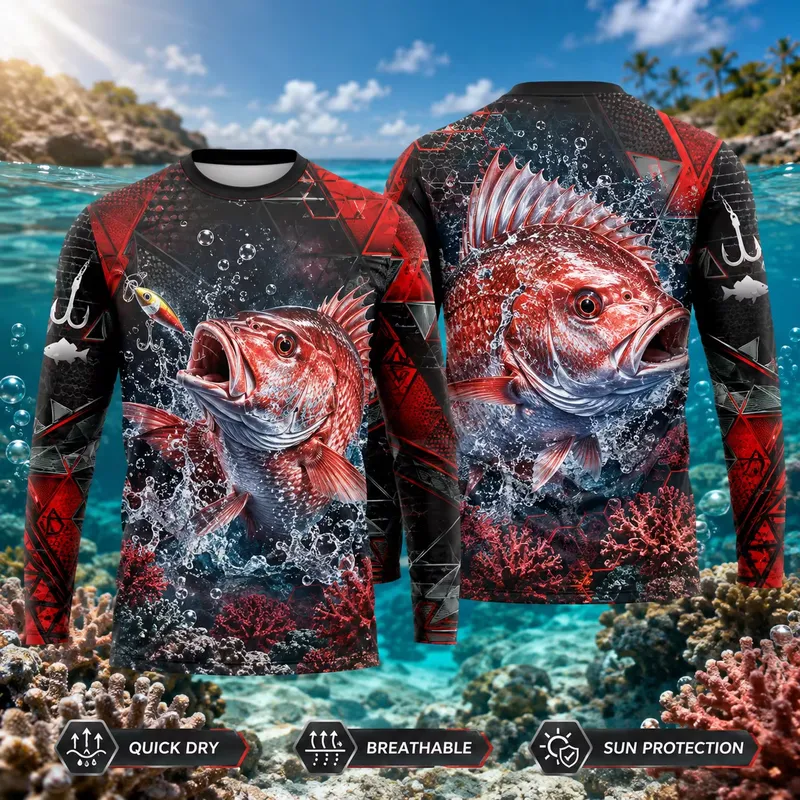3D-Druck Lässiges Langarm-Ange – Fishing Shirt Uv Protection Bewertung und Preis