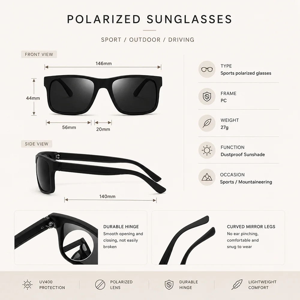 Neue Polarisierte Sonnenbrille – Fishing Sunglasses Polarized Bewertung und Preis
